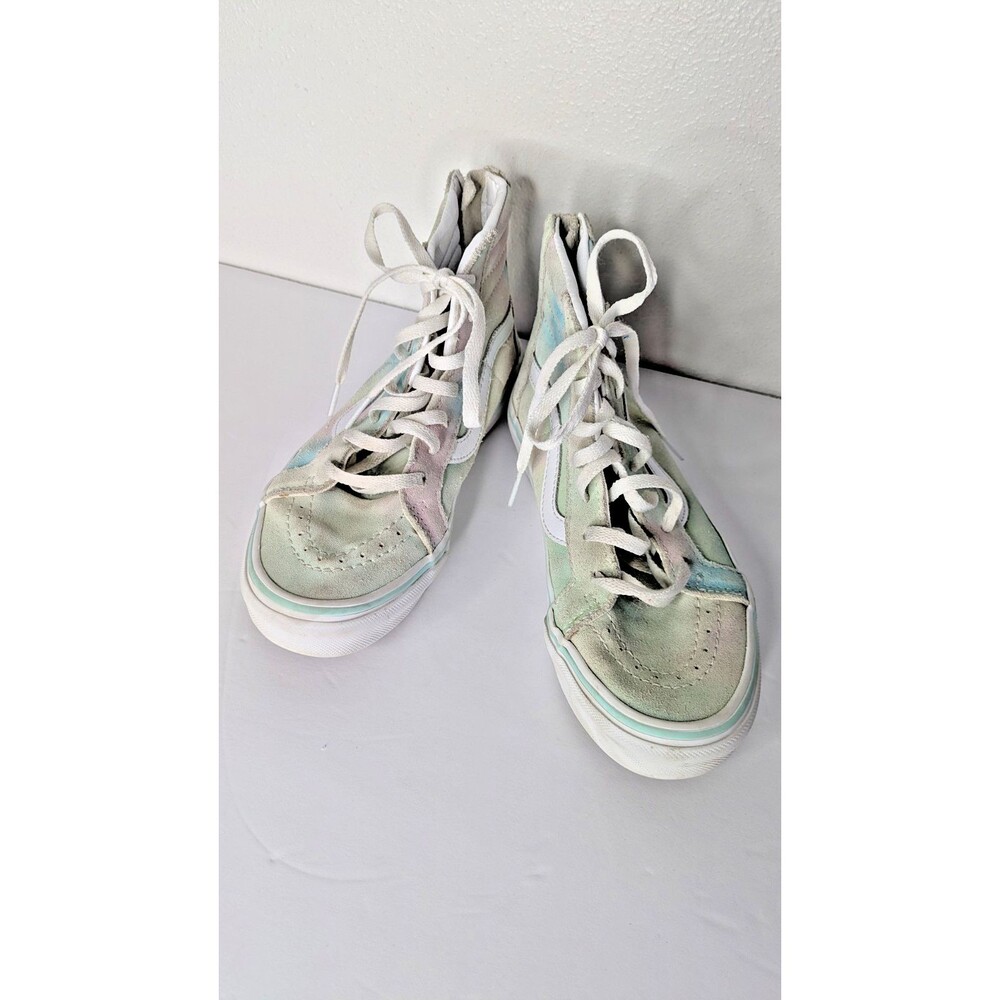 Vans Sk8 Hi Zip Rainbow Pastel Multicolor Back Zip High Top Kid Size US 3 - Picture 2 of 9